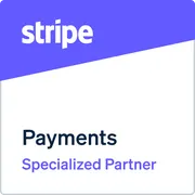 Insignia de Stripe Payments Specialized Partner
