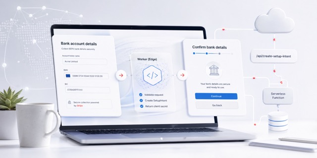 Recogida de datos bancarios SEPA: un enfoque serverless con Stripe y Cloudflare Workers
