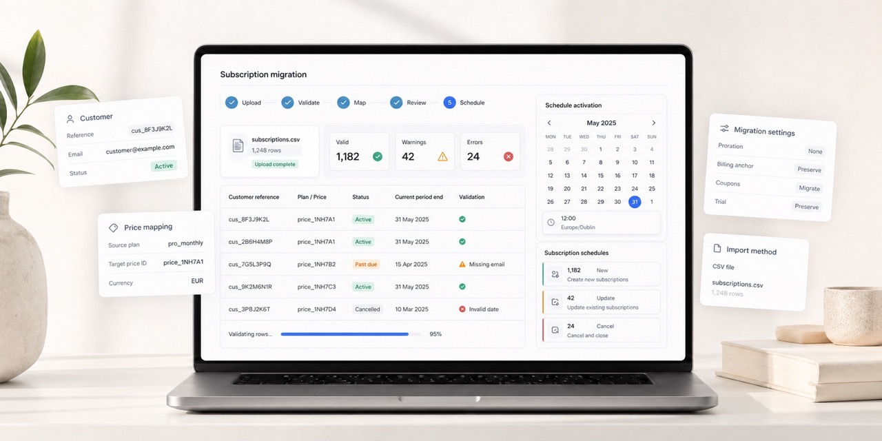 Migrar suscripciones a Stripe Billing: guía del Migration Toolkit