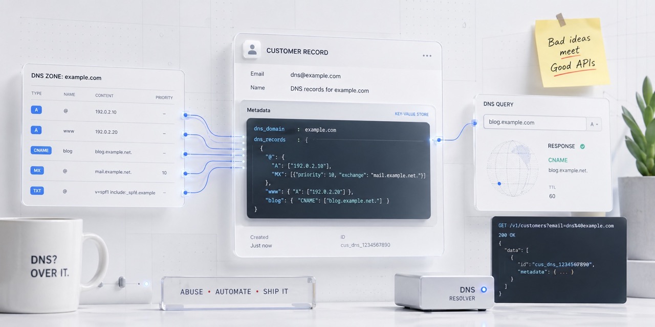 Stripe como proveedor de DNS: cuando las buenas APIs se cruzan con malas ideas